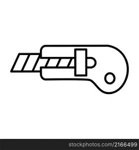 Cutter Knife icon vector simple and trendy design