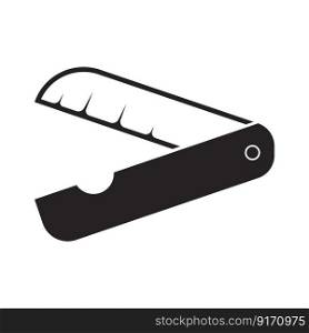 cutter knife - stationery icon vector design template