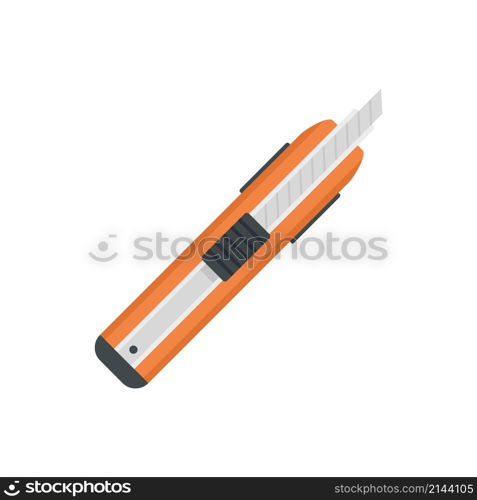 Cutter modern icon. Flat illustration of cutter modern vector icon isolated on white background. Cutter modern icon flat isolated vector