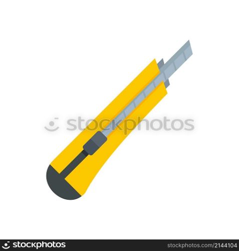 Cutter stanley icon. Flat illustration of cutter stanley vector icon isolated on white background. Cutter stanley icon flat isolated vector