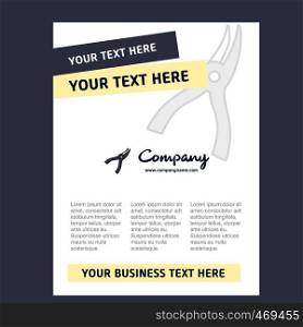 Cutter Title Page Design for Company profile ,annual report, presentations, leaflet, Brochure Vector Background