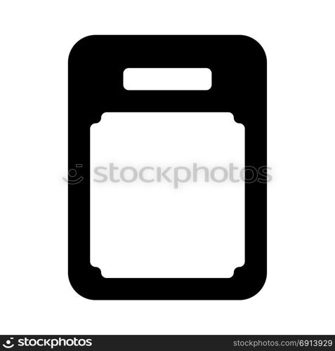 cutting board, icon on isolated background