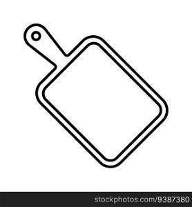 cutting board icon vector illustration logo design