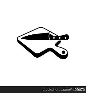 Cutting board icon vector logo