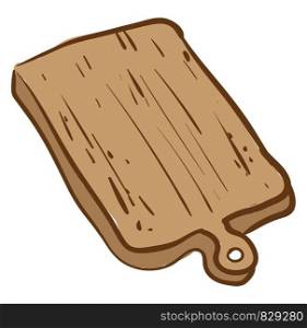 Cutting board, illustration, vector on white background.