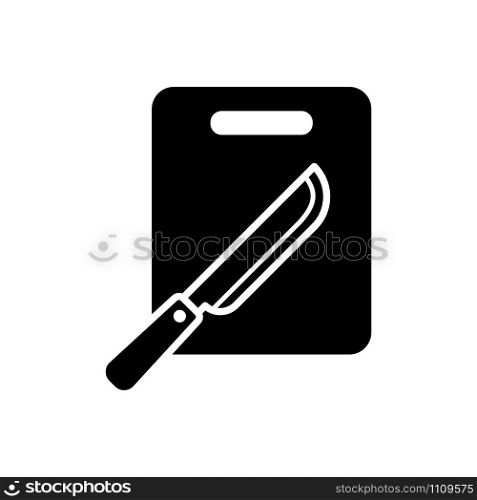cutting board - kitchen utensils icon vector design template