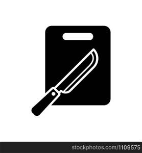 cutting board - kitchen utensils icon vector design template