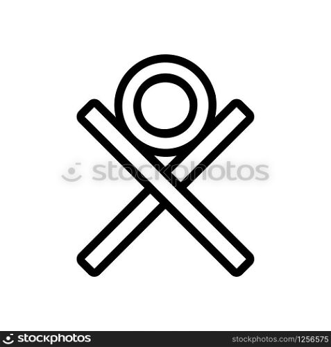 cutting down trees icon vector. Thin line sign. Isolated contour symbol illustration. cutting down trees icon vector. Isolated contour symbol illustration