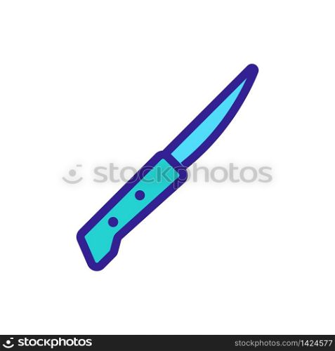 cutting knife icon vector. cutting knife sign. color symbol illustration. cutting knife icon vector outline illustration
