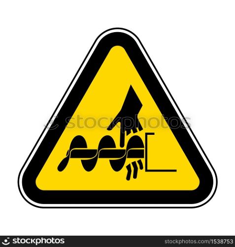 Cutting of Fingers Or Hand Auger Symbol Sign Isolate On White Background,Vector Illustration EPS.10