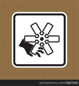 Cutting of Fingers Or Hand Engine Fan Symbol Sign Isolate on White Background,Vector Illustration