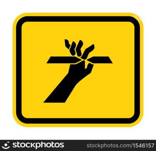 Cutting of Fingers Symbol Sign Isolate on White Background,Vector Illustration