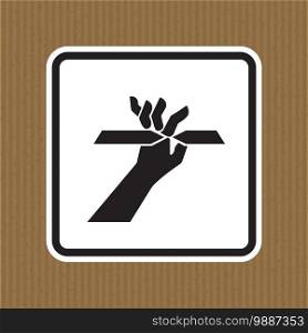 Cutting of Fingers Symbol Sign Isolate on White Background,Vector Illustration