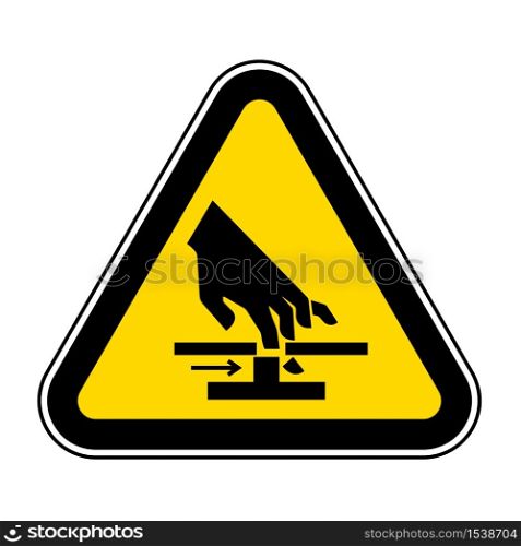 Cutting of Hand Moving Parts Symbol Sign, Vector Illustration, Isolate On White Background Label .EPS10