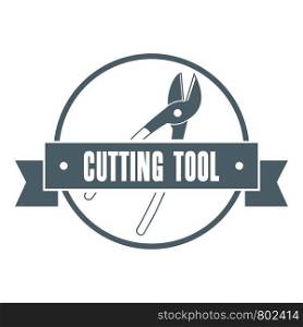Cutting tool logo. Vintage illustration of cutting tool vector logo for web. Cutting tool logo, vintage style
