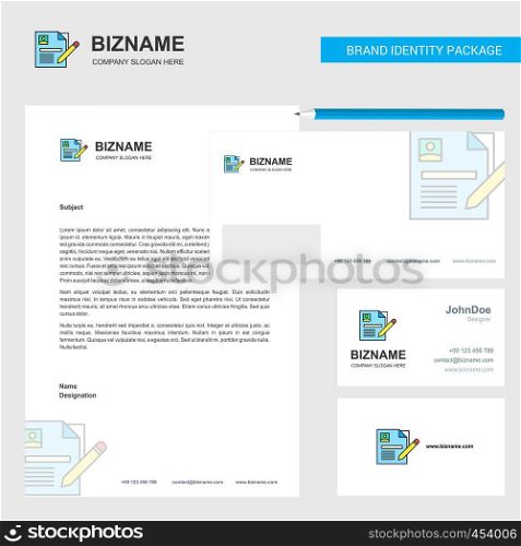 CV Business Letterhead, Envelope and visiting Card Design vector template
