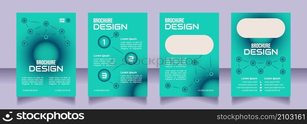 Cyber defense courses blank brochure design. Template set with copy space for text. Premade corporate reports collection. Editable 4 paper pages. Bebas Neue, Audiowide, Roboto Light fonts used. Cyber defense courses blank brochure design