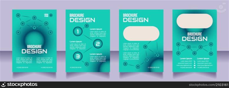 Cyber defense courses blank brochure design. Template set with copy space for text. Premade corporate reports collection. Editable 4 paper pages. Bebas Neue, Audiowide, Roboto Light fonts used. Cyber defense courses blank brochure design