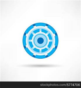 Cyber eye symbol icon