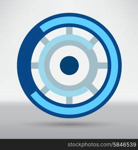 Cyber eye symbol icon