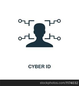 Cyber Id icon. Creative element design from fintech technology icons collection. Pixel perfect Cyber Id icon for web design, apps, software, print usage.. Cyber Id icon. Creative element design from fintech technology icons collection. Pixel perfect Cyber Id icon for web design, apps, software, print usage