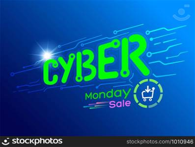 Cyber Monday Deals discount online retailer IT products. Reduced prices on all channels, banners, posters, web pages, digital media. Vector eps file.