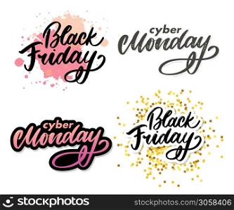 Cyber monday letter. Cyber monday sale banner vector. Cyber monday banner design. Technology background. Concept event advertising.. Set Black friday letter. Cyber monday sale banner vector. Cyber monday banner design. Technology background. Concept event advertising. Holiday shopping.