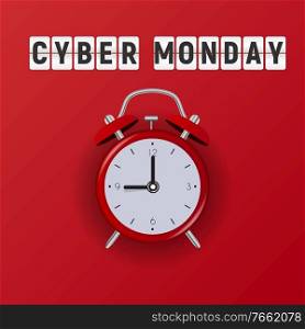 Cyber Monday Sale Background. Vector Illustration EPS10. Cyber Monday Sale Background. Vector Illustration on red