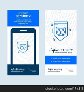 Cyber security design with creative design and logo. For web design and application interface, also useful for infographics. Vector illustration.