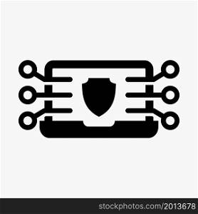 cyber security icon vector illustration