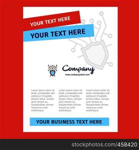 Cyber security Title Page Design for Company profile ,annual report, presentations, leaflet, Brochure Vector Background