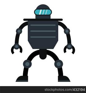 Cyborg robot icon flat isolated on white background vector illustration. Cyborg robot icon isolated