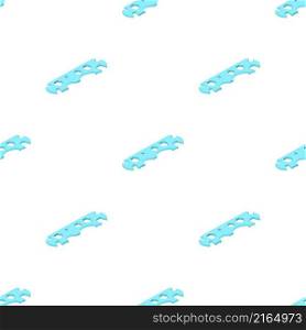 Cycle spanner pattern seamless background texture repeat wallpaper geometric vector. Cycle spanner pattern seamless vector