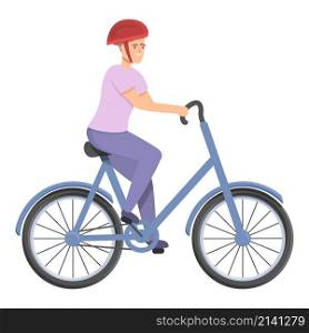 Cycling icon cartoon vector. Sport man. Activity athlete. Cycling icon cartoon vector. Sport man