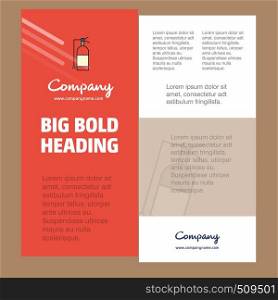 Cylinder Business Company Poster Template. with place for text and images. vector background
