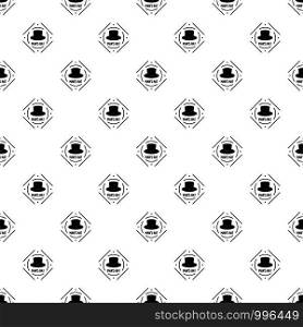 Cylinder hat pattern vector seamless repeat for any web design. Cylinder hat pattern vector seamless