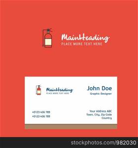 Cylinder logo Design with business card template. Elegant corporate identity. - Vector