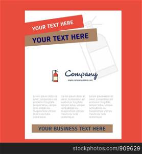 Cylinder Title Page Design for Company profile ,annual report, presentations, leaflet, Brochure Vector Background