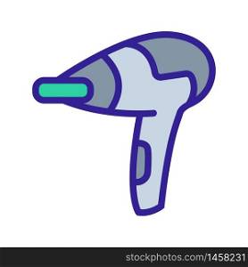 cylindrical hair dryer with protective nozzles icon vector. cylindrical hair dryer with protective nozzles sign. color symbol illustration. cylindrical hair dryer with protective nozzles icon vector outline illustration
