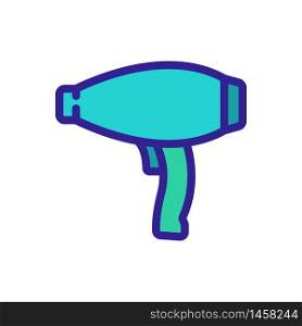 cylindrical hair dryer with round handle icon vector. cylindrical hair dryer with round handle sign. color symbol illustration. cylindrical hair dryer with round handle icon vector outline illustration