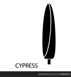 Cypress icon. Simple illustration of cypress vector icon for web. Cypress icon, simple style