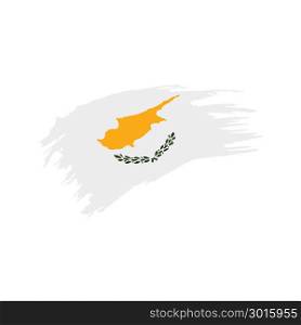 Cyprus flag, vector illustration. Cyprus flag, vector illustration on a white background