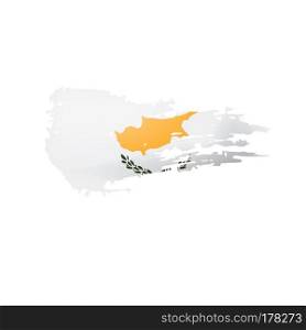 Cyprus flag, vector illustration on a white background. Cyprus flag, vector illustration on a white background.