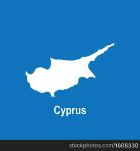 Cyprus map icon,vector illustration symbol design