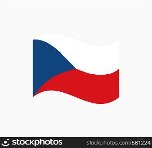 Czech Republic Flag Vector Illustration