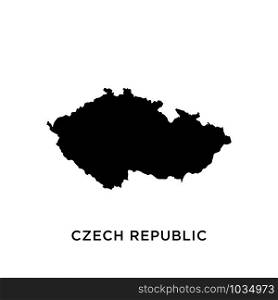 Czech Republic map icon design trendy