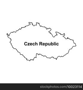Czech Republic map icon,vector illustration symbol design