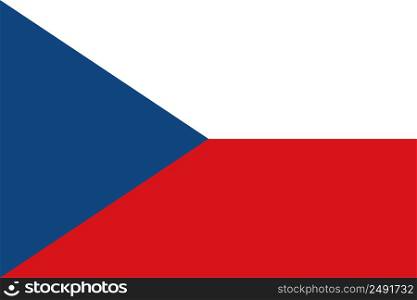 Czech Republic, valid flag, sticker with inscription CZ CZE