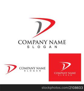 D faster Logo Business Template Vector icon