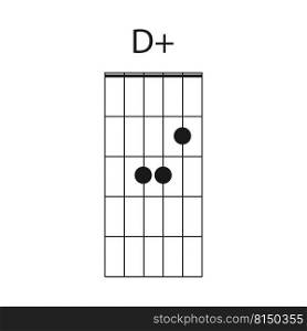 D  guitar chord icon vector illustration design